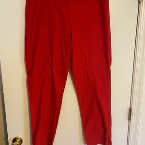New Direction Size 16 Red Cropped Pants